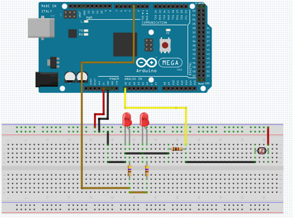 arduino light sensor