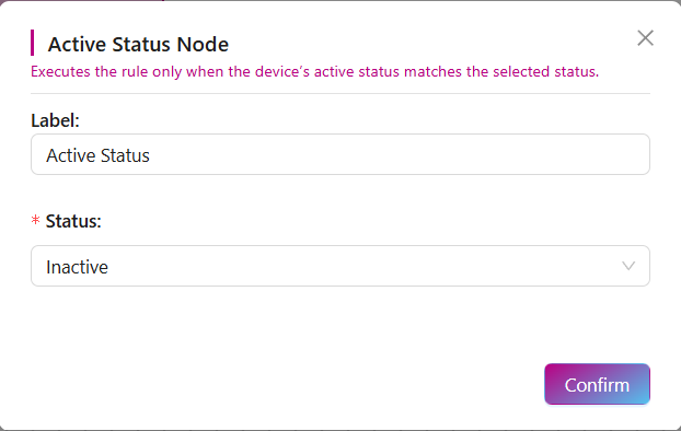Active Status Node