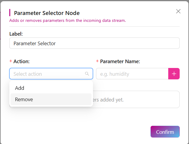 Parameter Selector Node