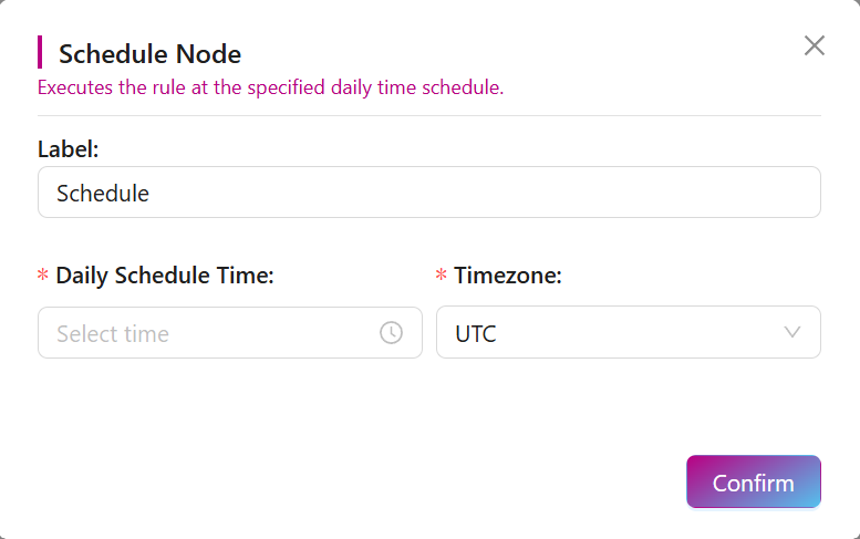 Schedule Node