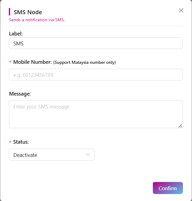 SMS Node
