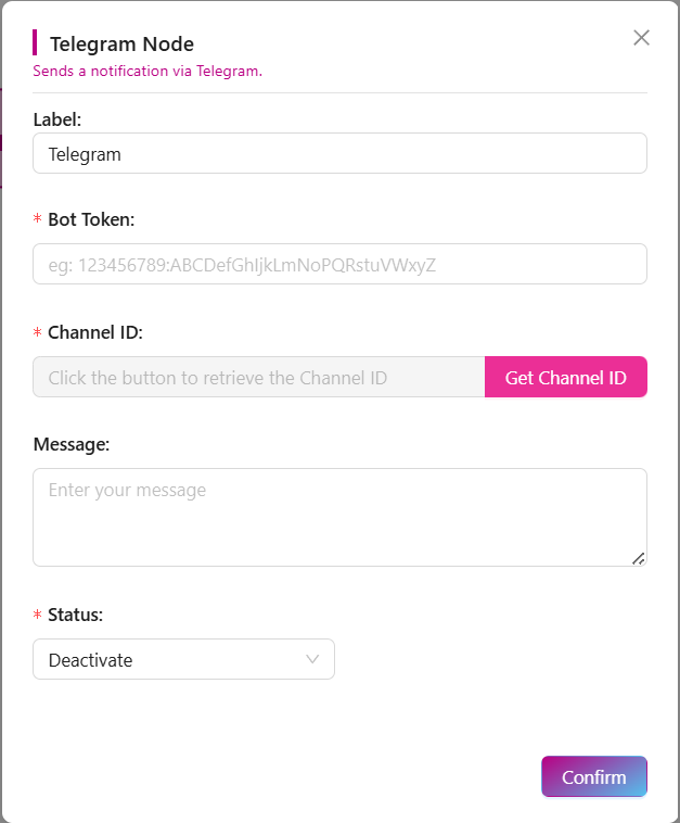 Telegram Node