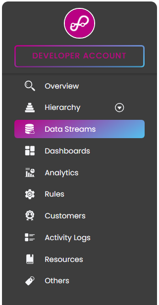 Data stream on sidebar tab
